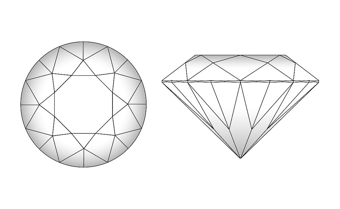 Diamond cutting pattern,artwork