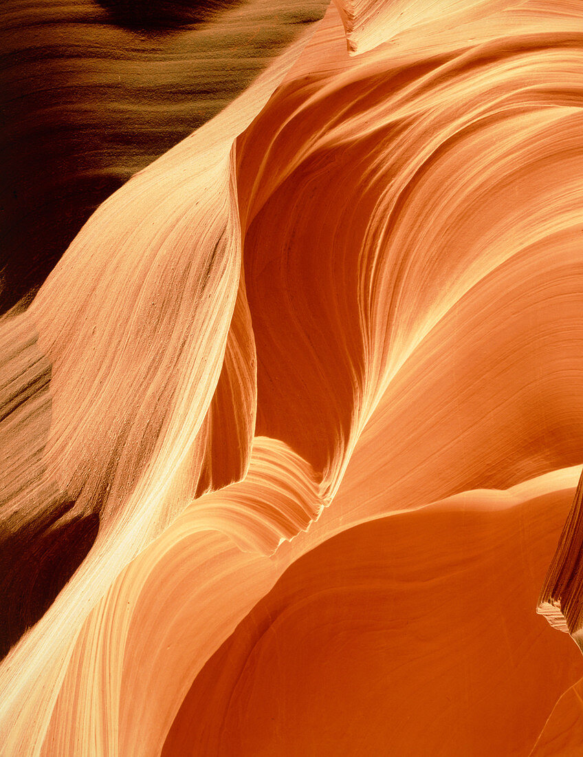 Interior of slot canyon,Arizona USA