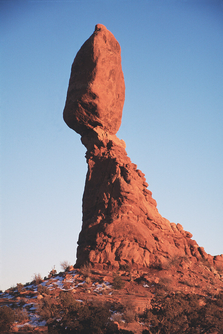 Eroded rock pillar