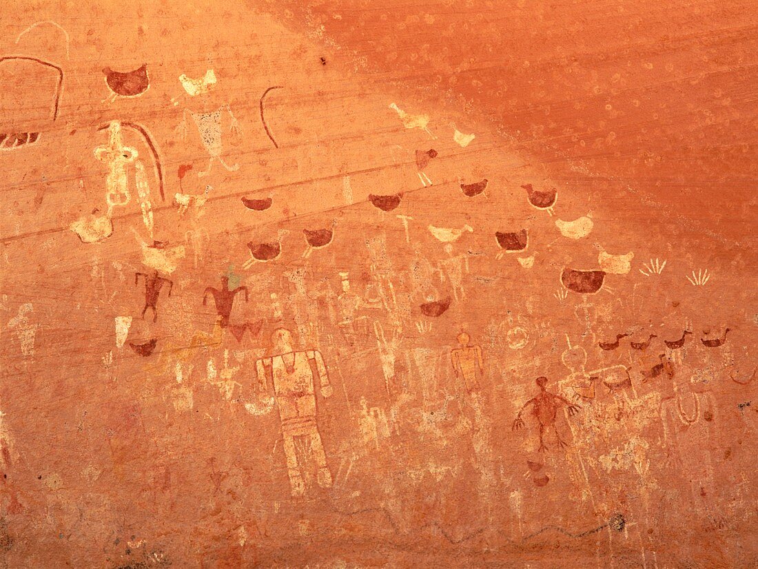 Anasazi pictographs,Canyon de Chelly,Arizona