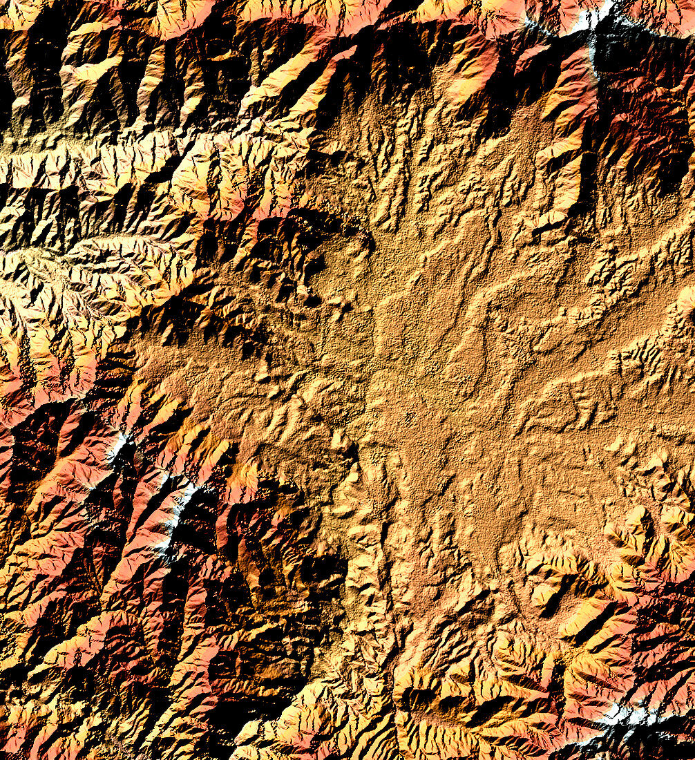 Kathmandu Basin,radar image