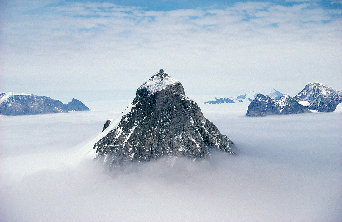 Nunatak mountain peak