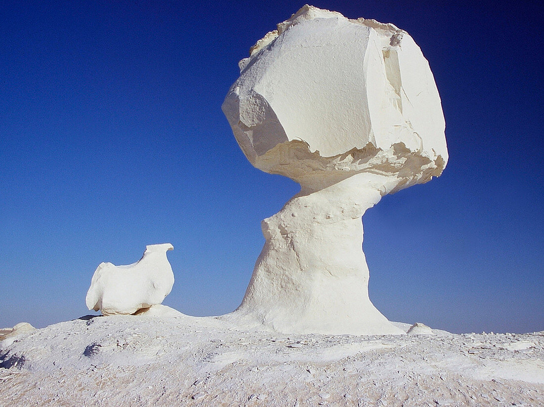 White Desert formations,Egypt