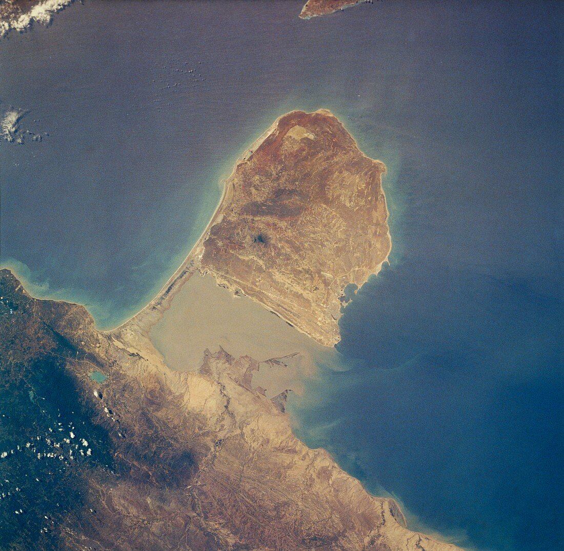 Venezuela coastline from space