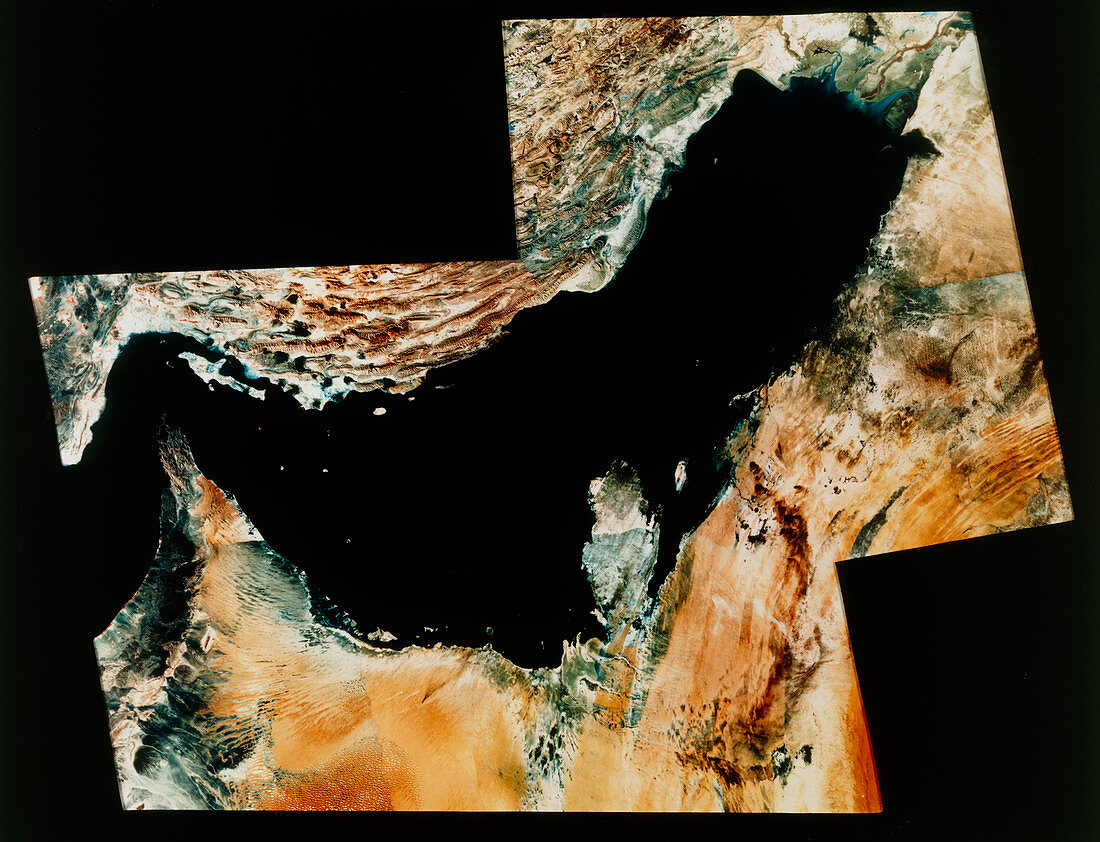 Landsat image of Persian Gulf & Strait of Hormuz