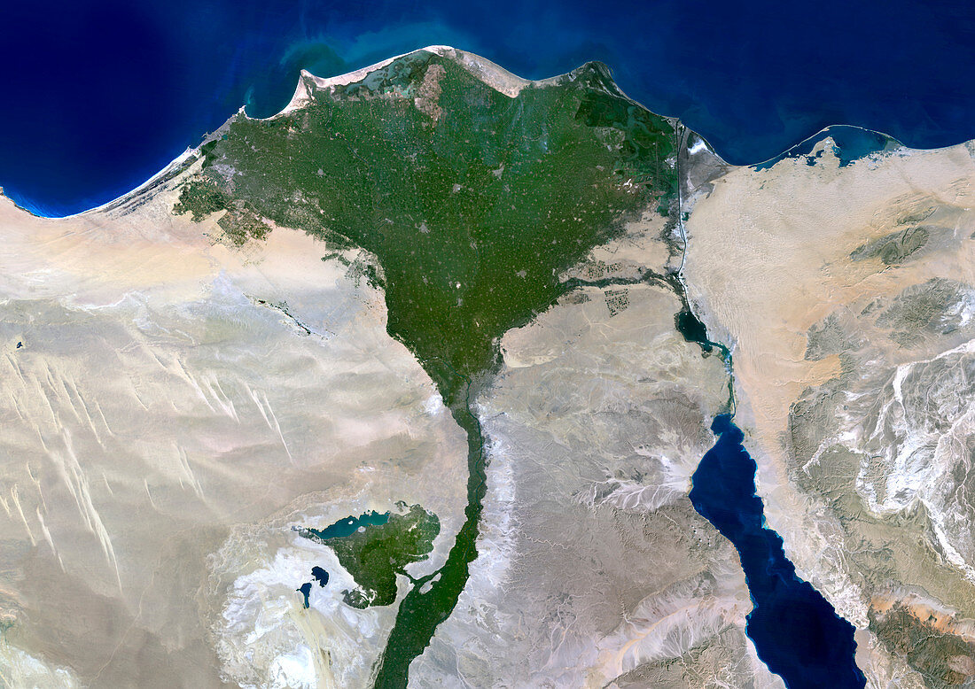 Nile Delta,satellite image