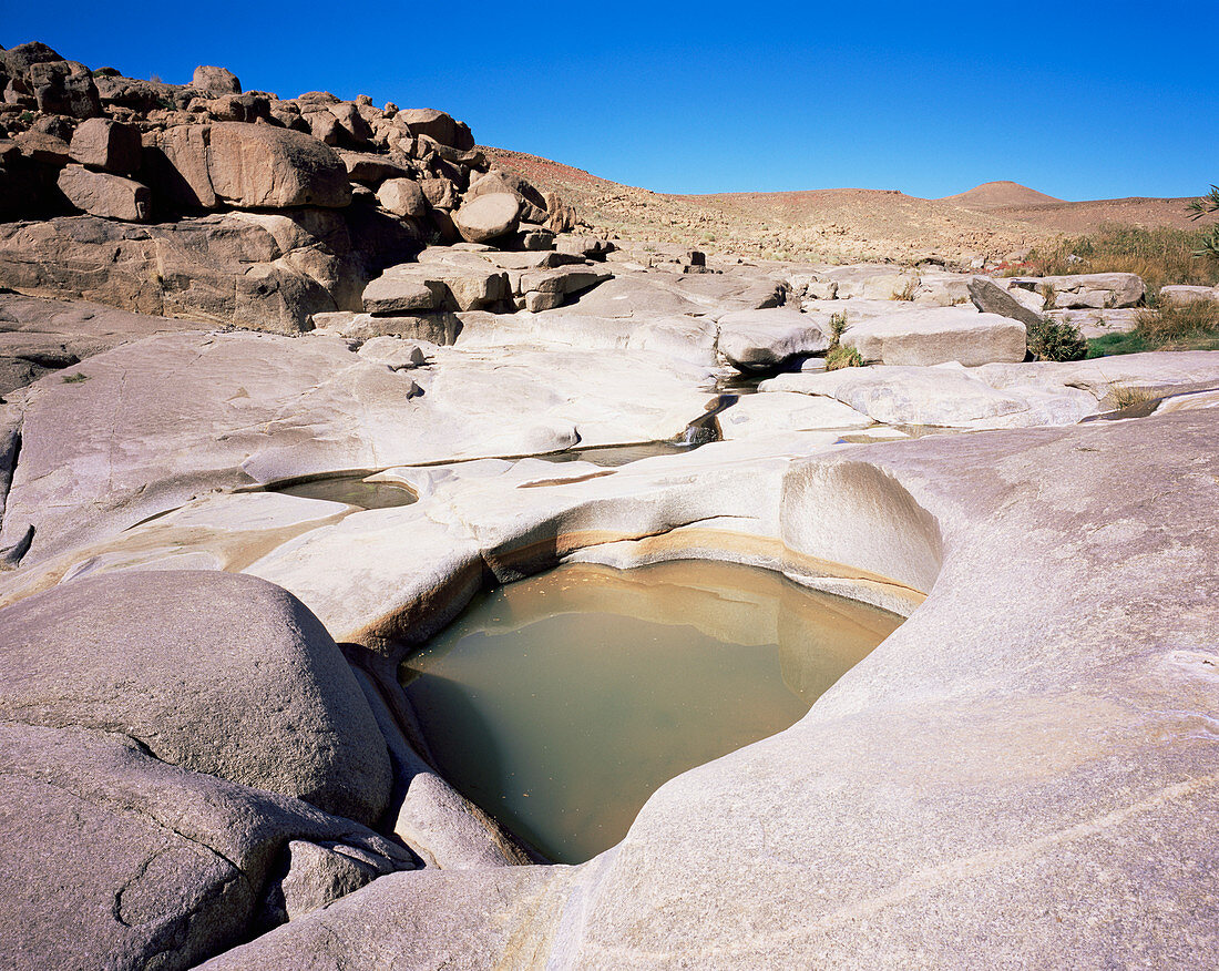 Rock pool at a desert spring