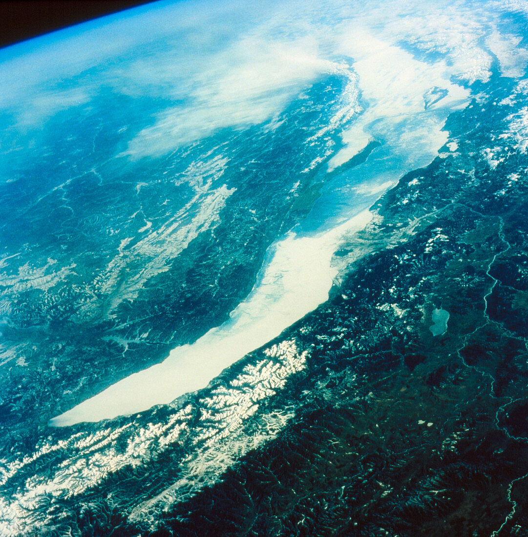Shuttle STS-45 view of Lake Baikal