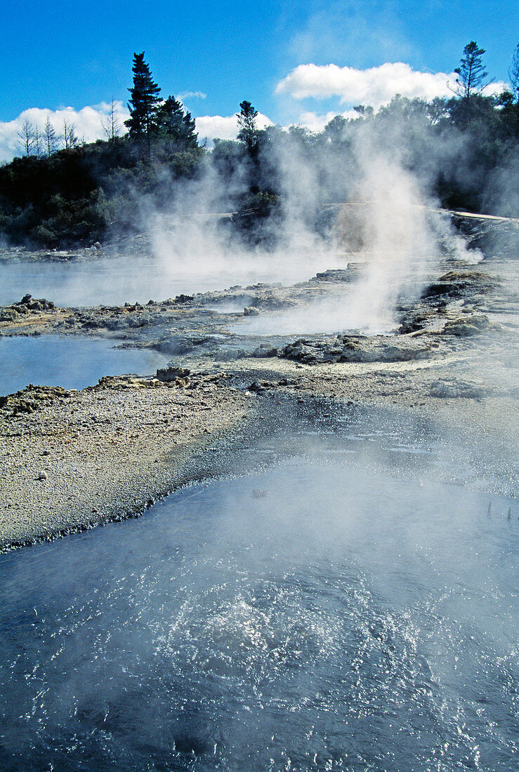 Geothermal mud pools
