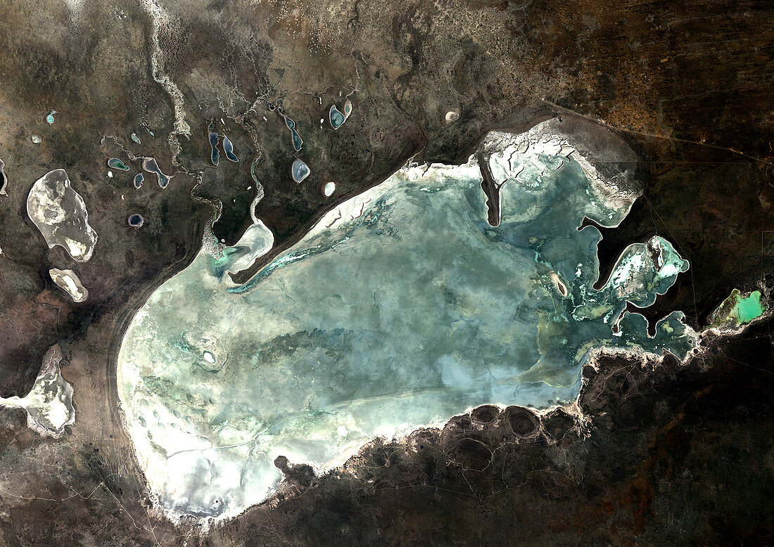 Lake Etosha,satellite image