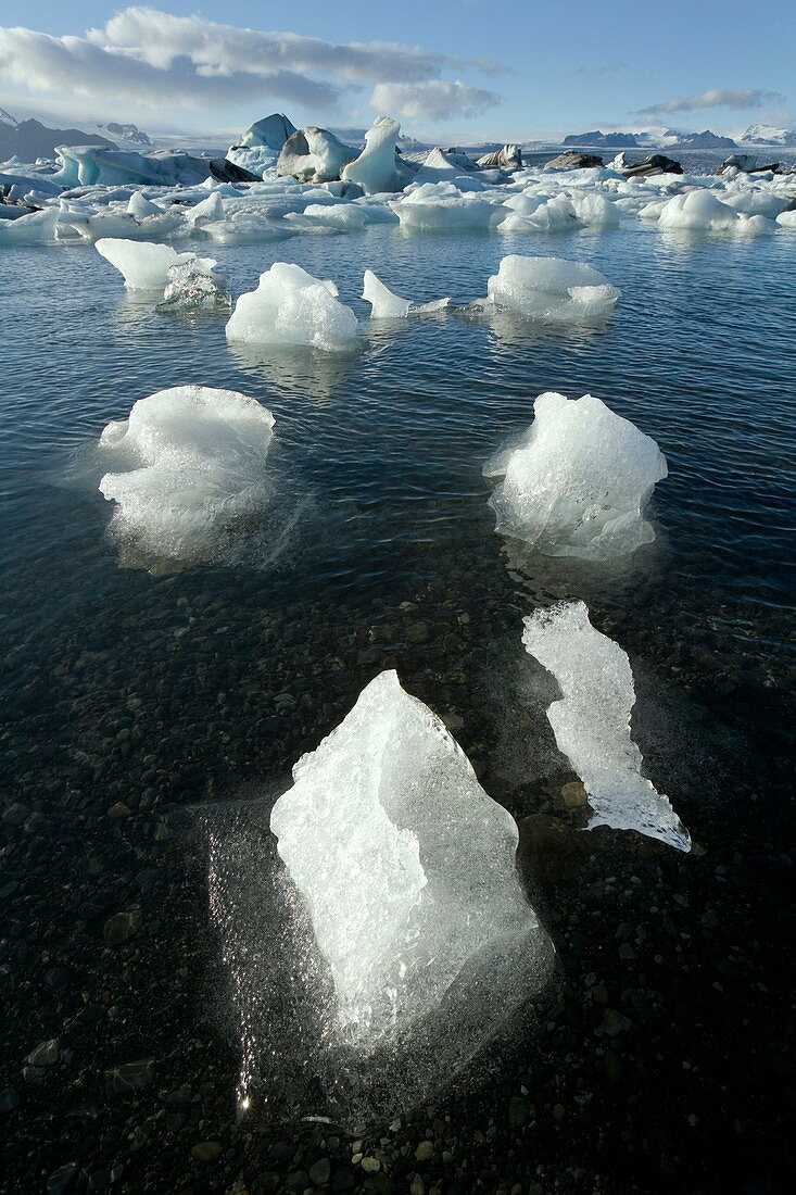 Glacial lake,Iceland