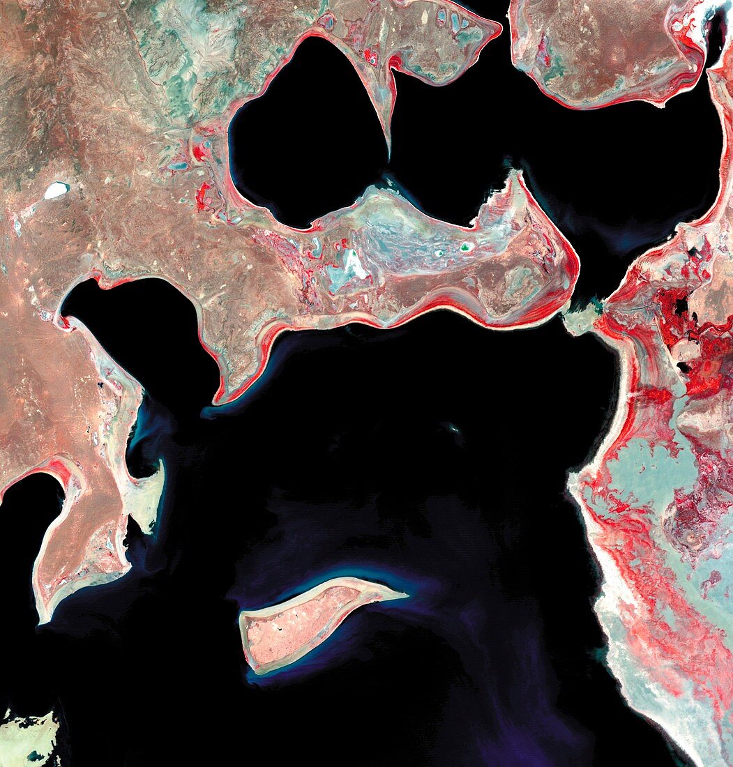 Aral Sea,satellite image,1987