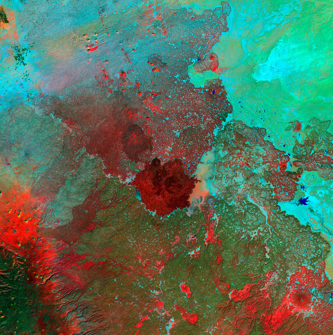 Syrian Desert,satellite image