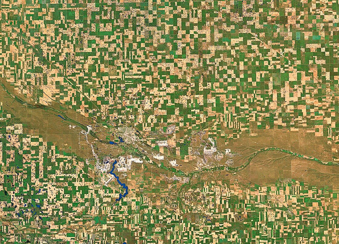 Fields in Saskatchewan,Canada