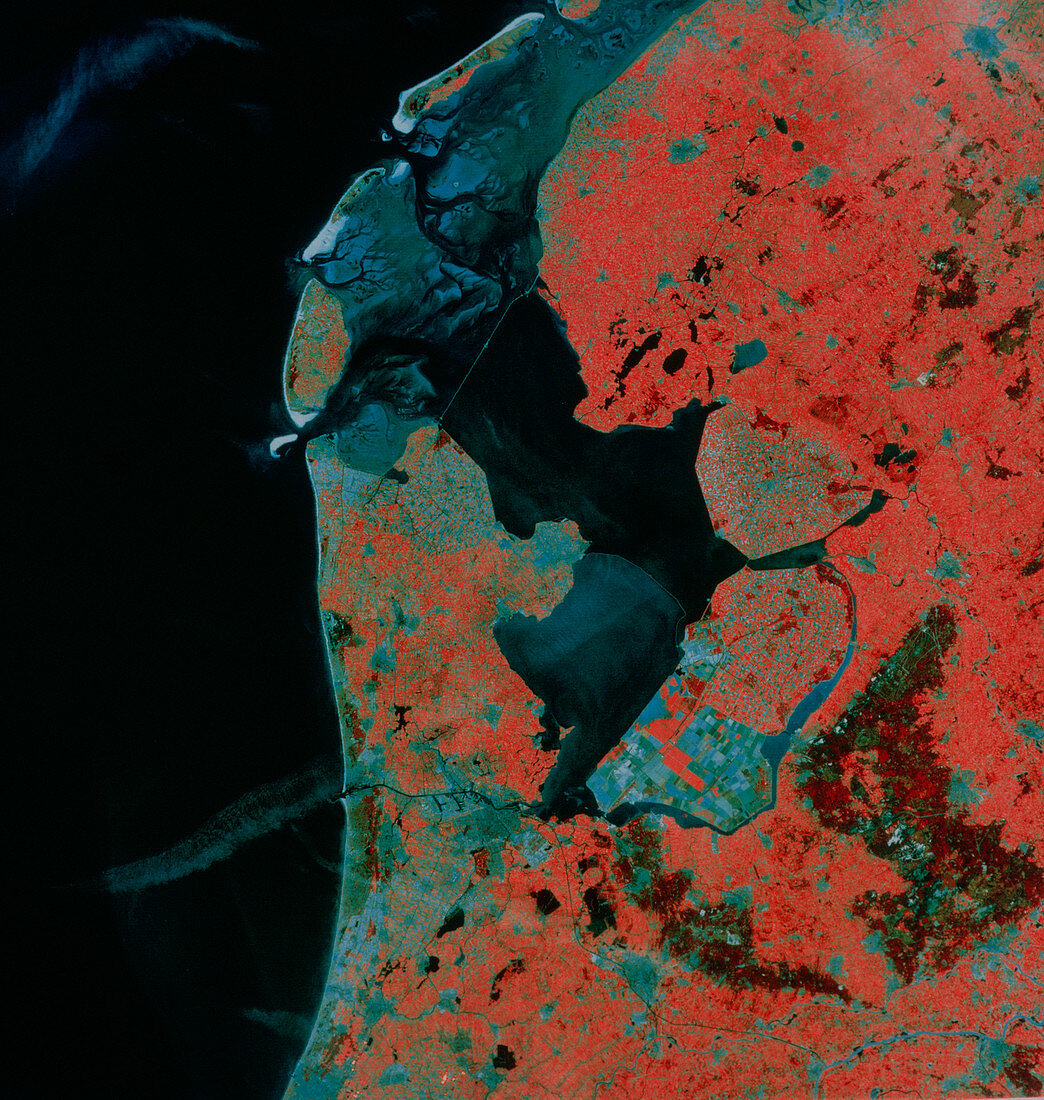 Landsat image of Amsterdam,Holland