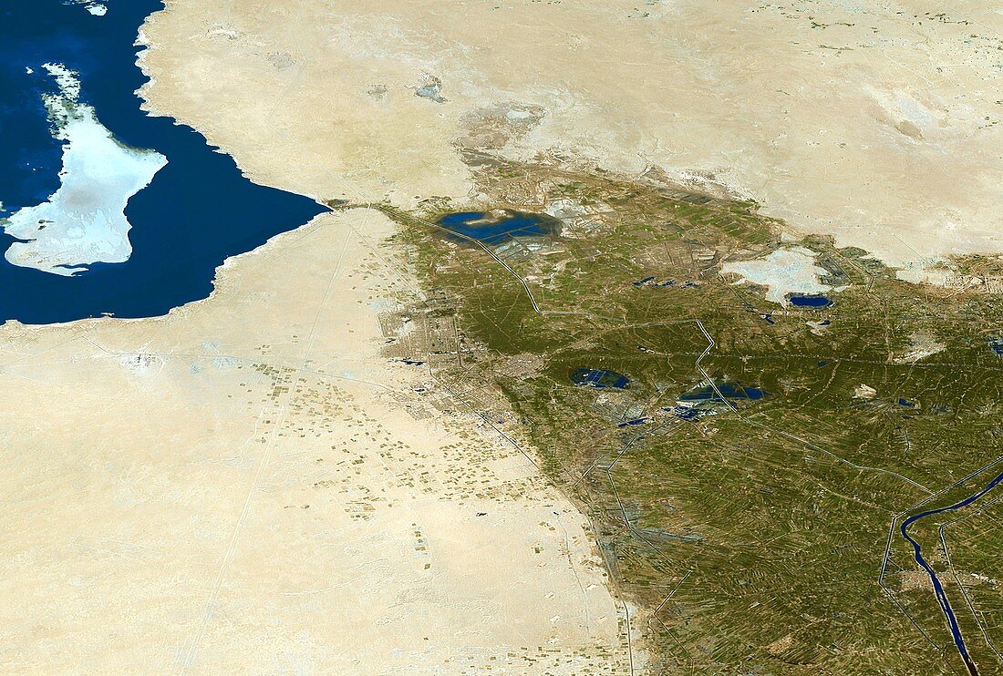 Karbala,Iraq,satellite image