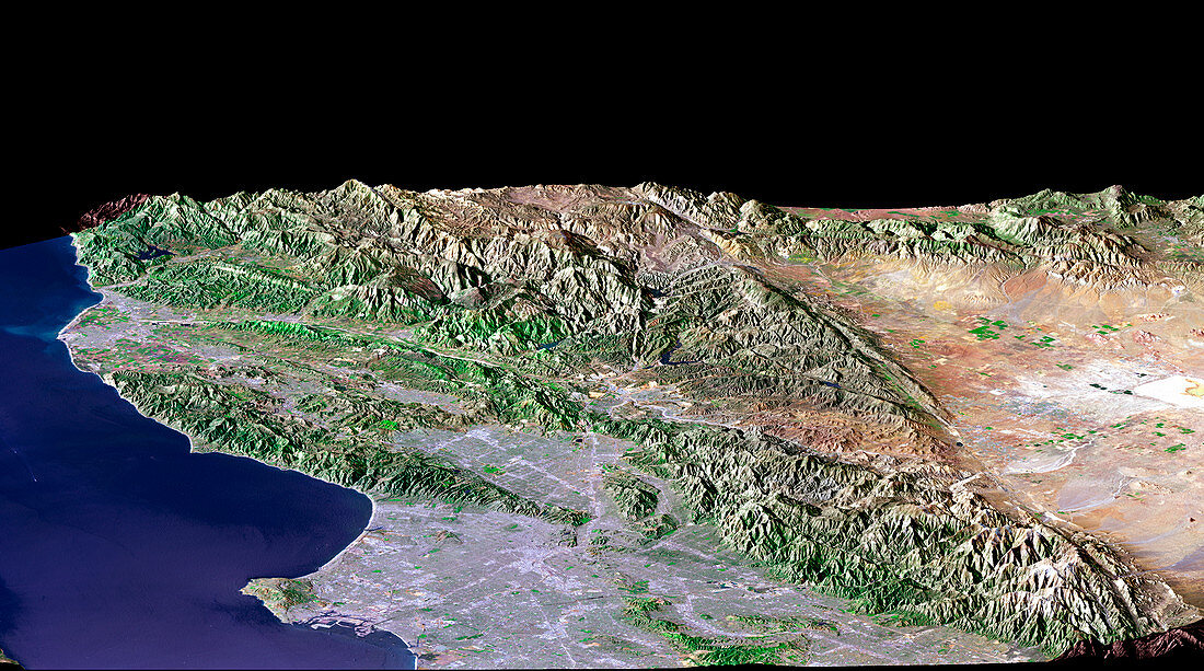 Los Angeles,satellite image