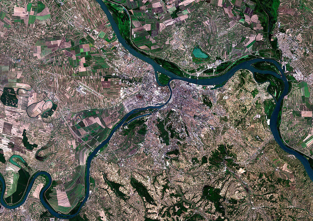 Belgrade,Serbia,satellite image