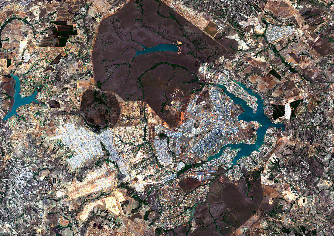 Brasilia,Brazil,satellite image