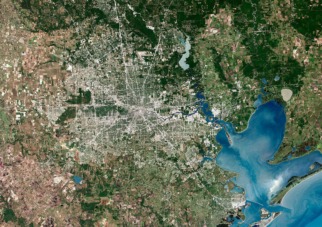 Houston,satellite image