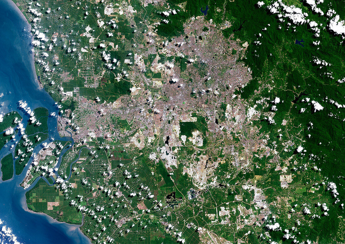 Kuala Lumpur,satellite image