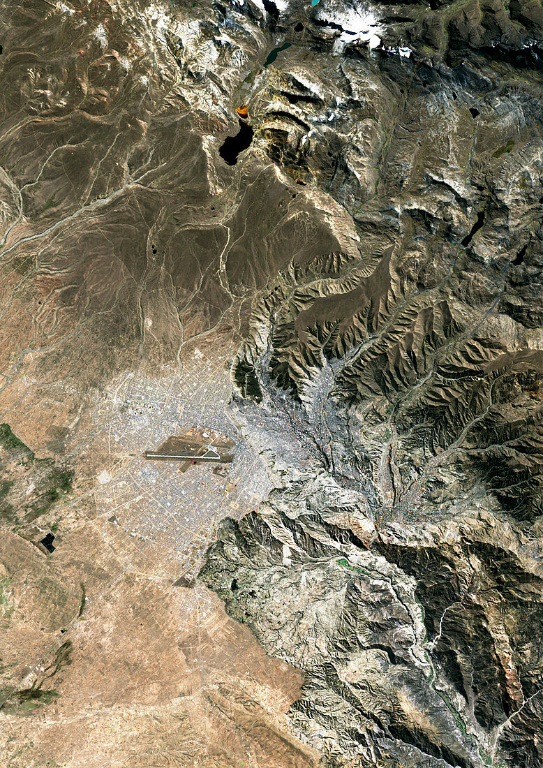 La Paz,satellite image