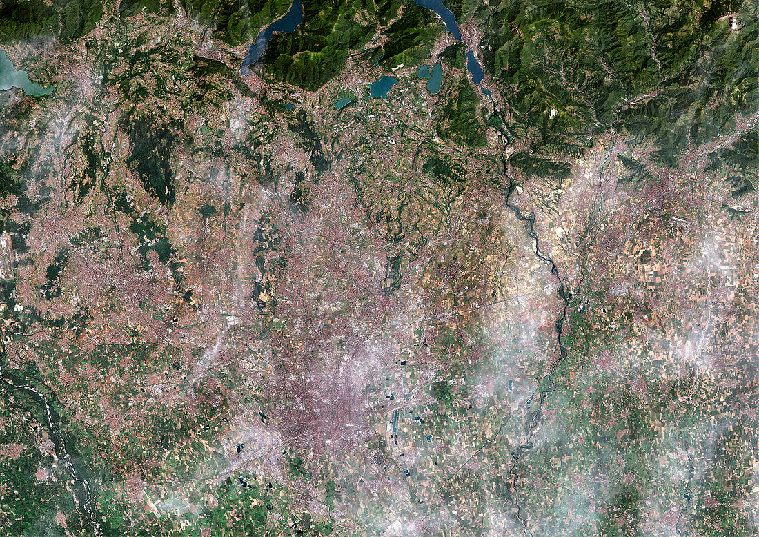 Milan,satellite image
