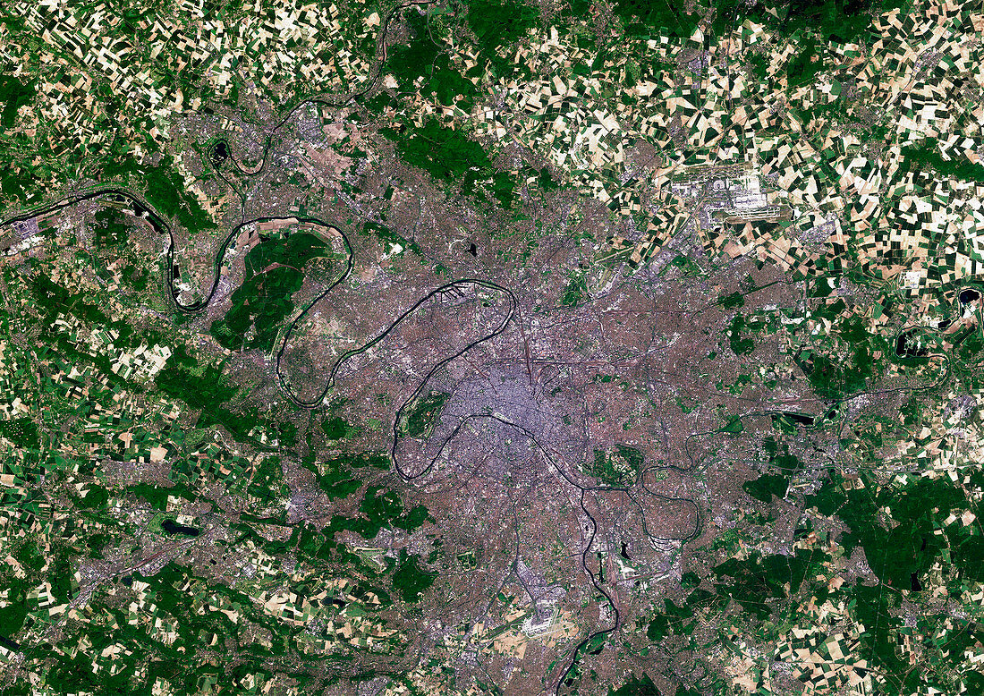 Paris,satellite image