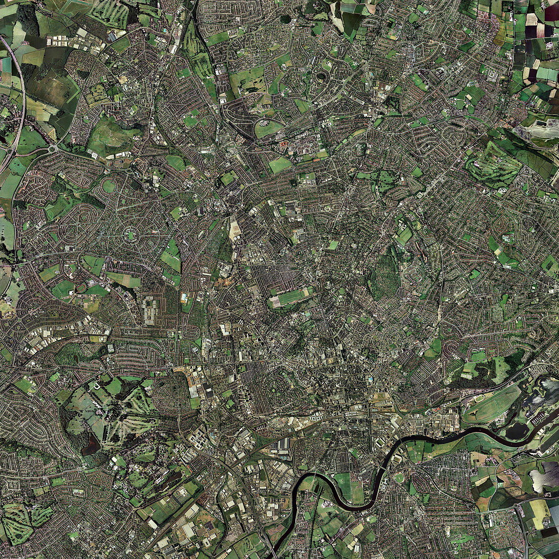 Nottingham,UK,aerial image