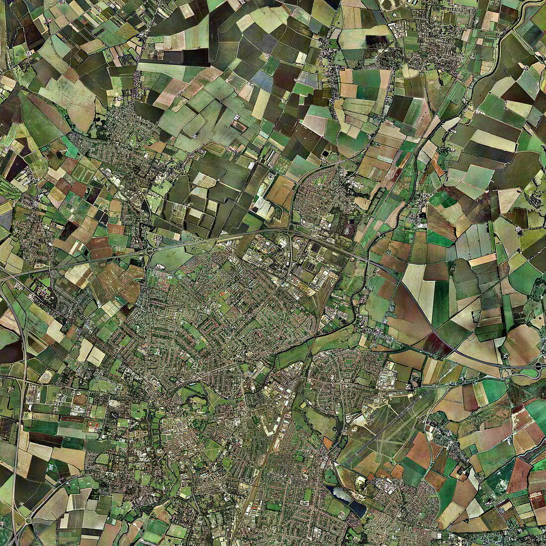 Cambridge,UK,aerial image