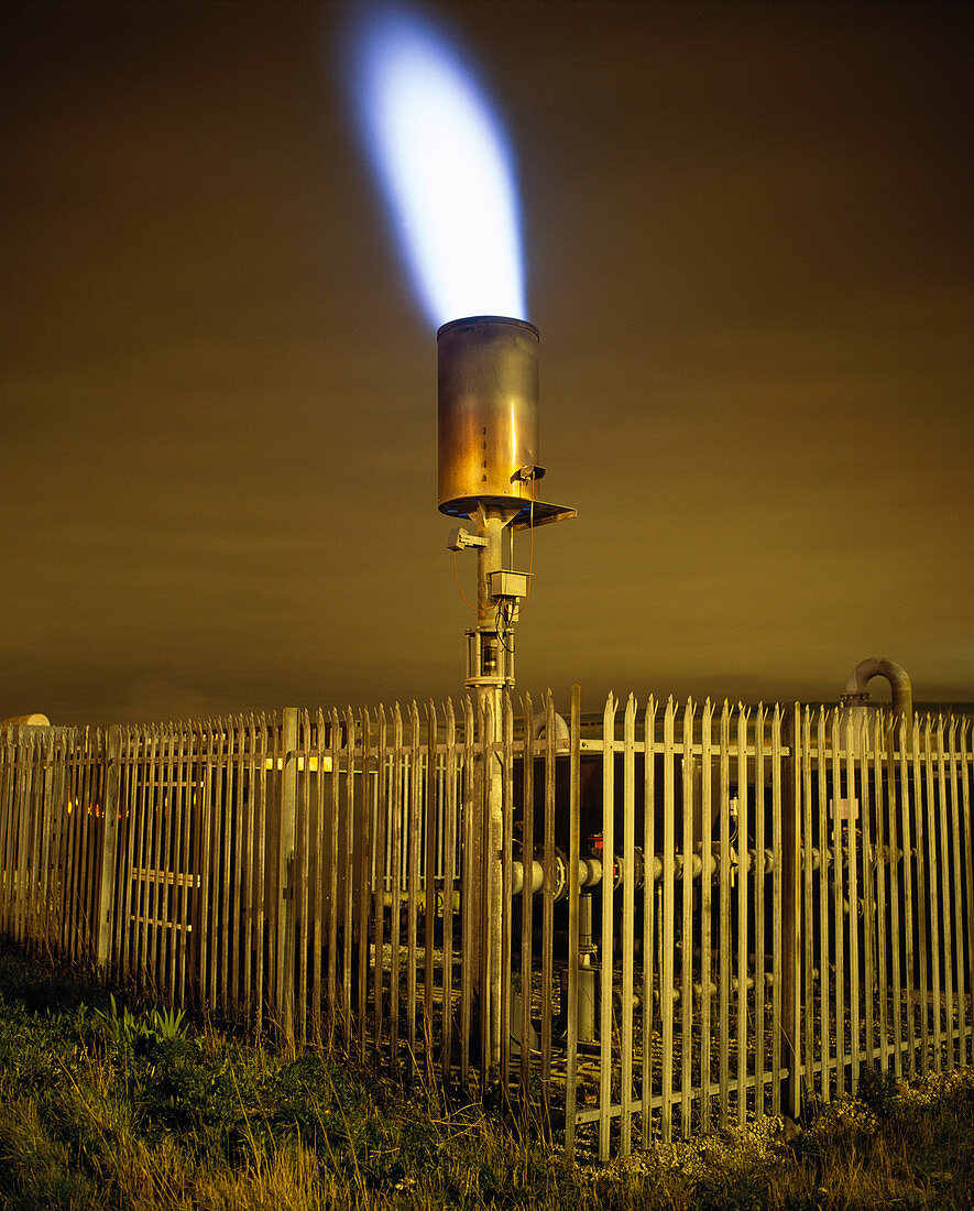 Landfill gas flare