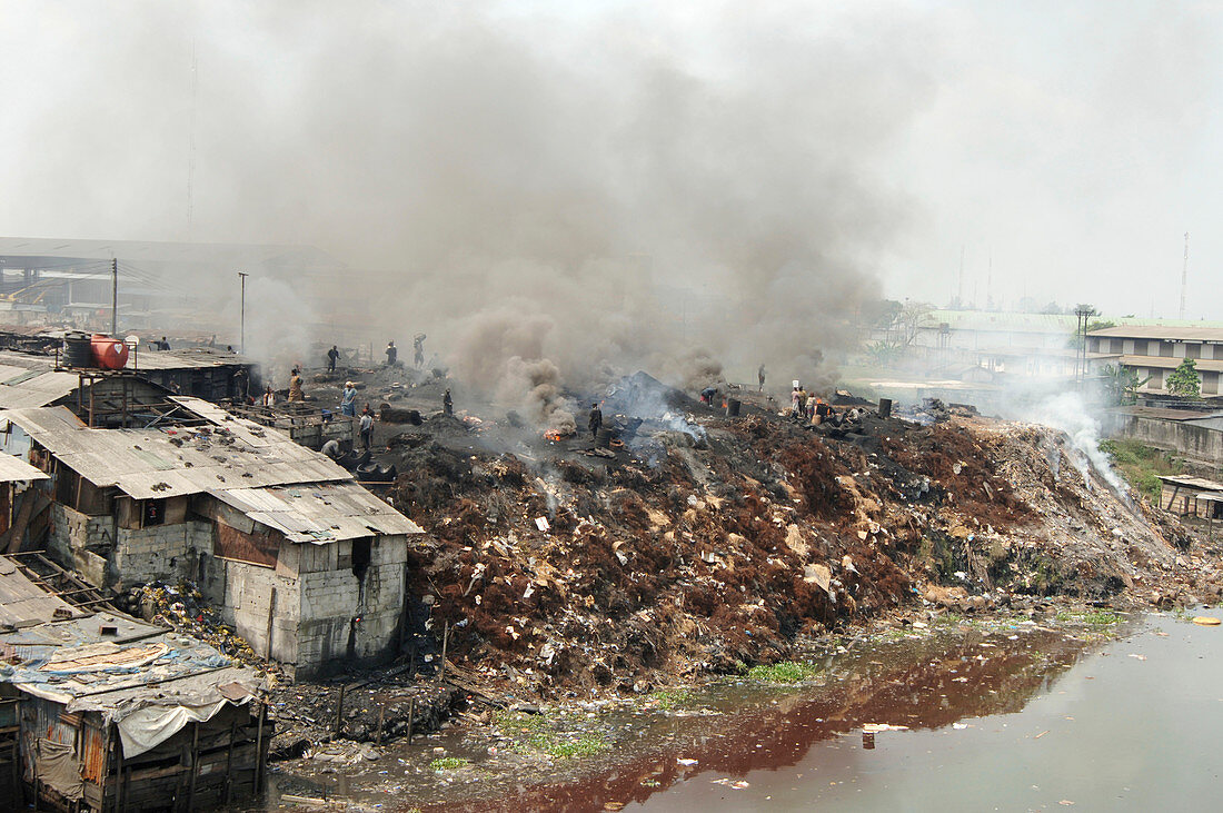 Burning rubbish,Nigeria