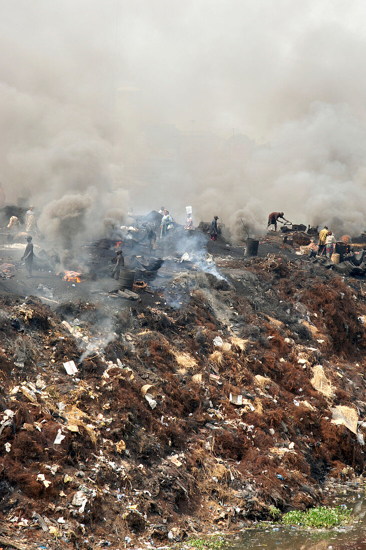Burning rubbish,Nigeria