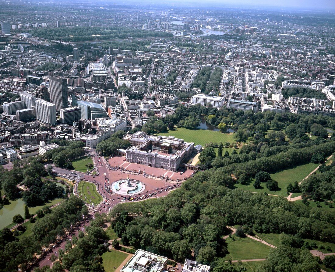 Buckingham Palace,aerial photograph