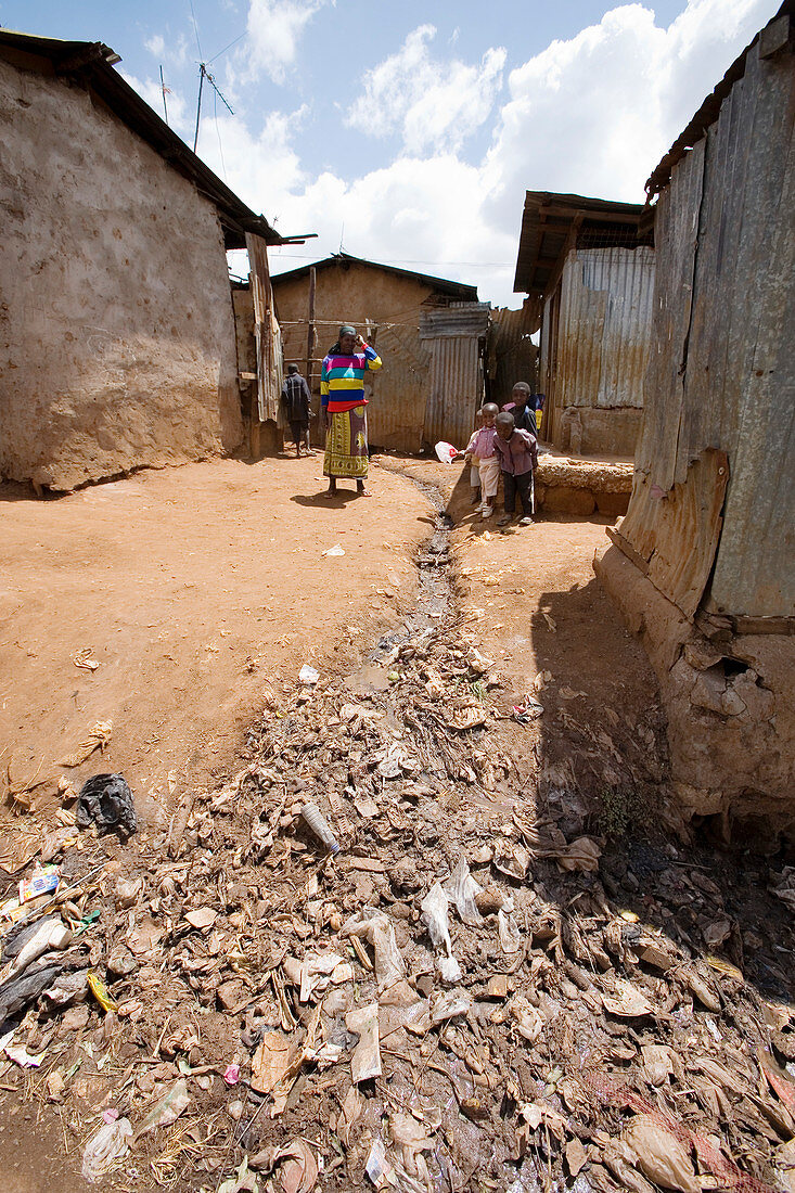 Slum housing,Kenya