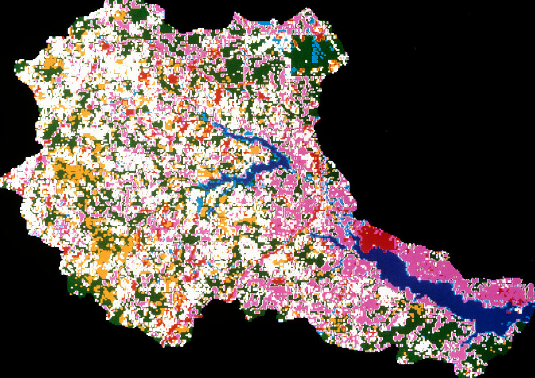 Use of landsat satellite data to map land