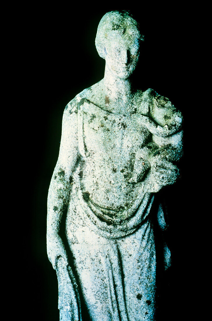 Eroded statue