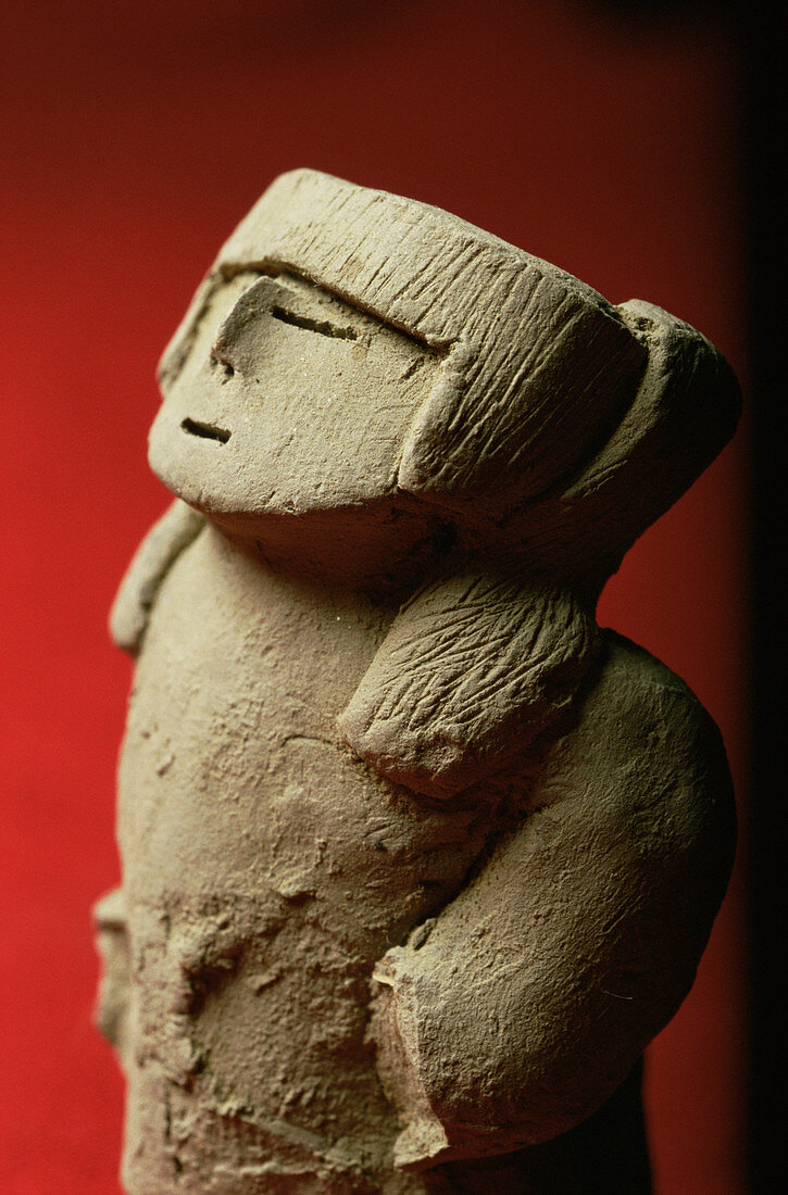 Idol found at Caral,Peru