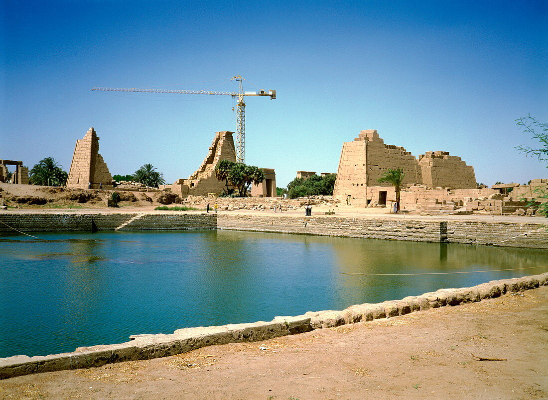 Sacred Lake at Karnak,Ancient Egypt