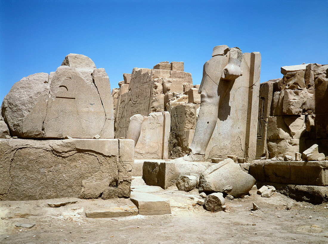 Ancient Egyptian ruins at Karnak