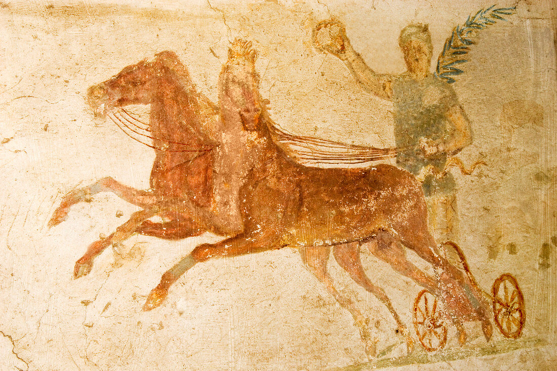 Roman fresco,Ostia Antica