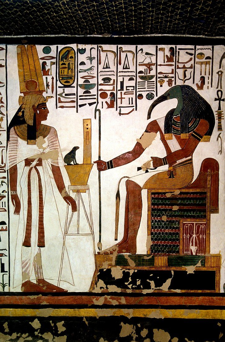 Queen Nefertari and Throth