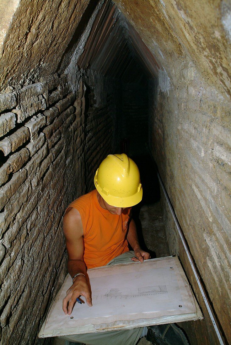 Excavation of a Roman house