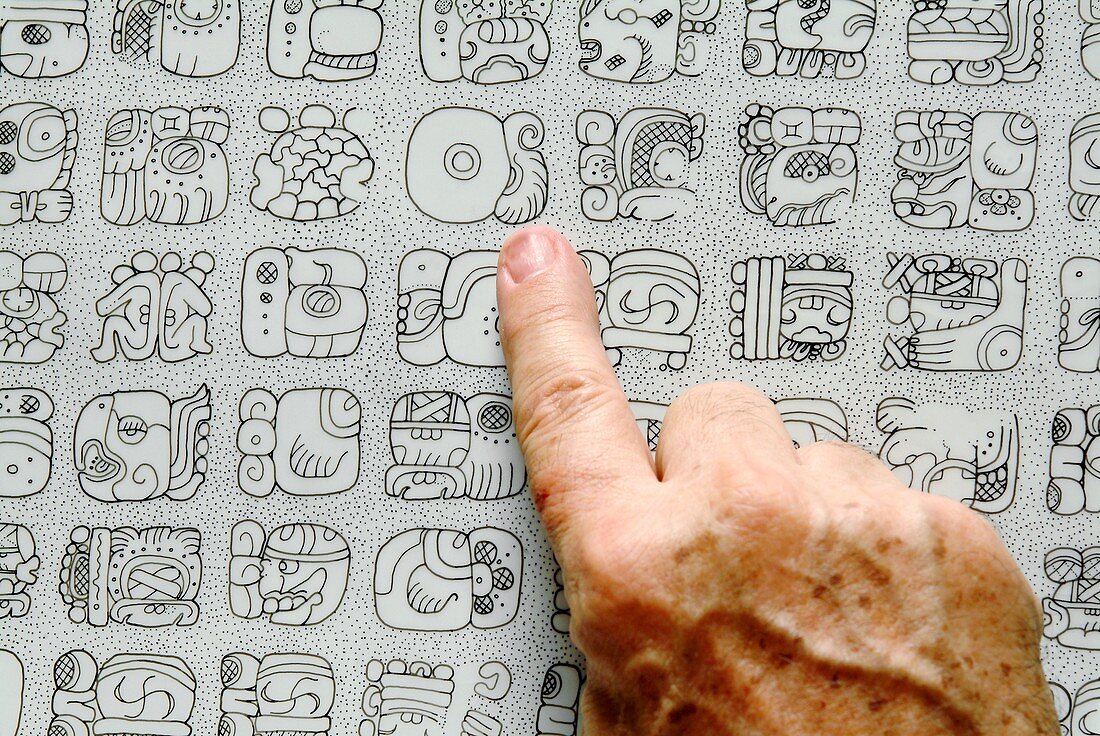 Mayan glyphs