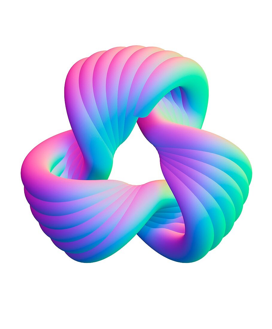 Torus knot,computer artwork