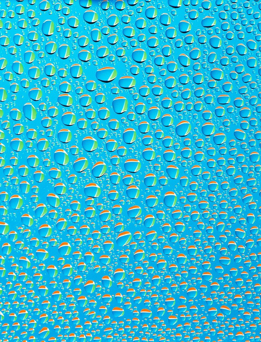 Water droplets from condensation