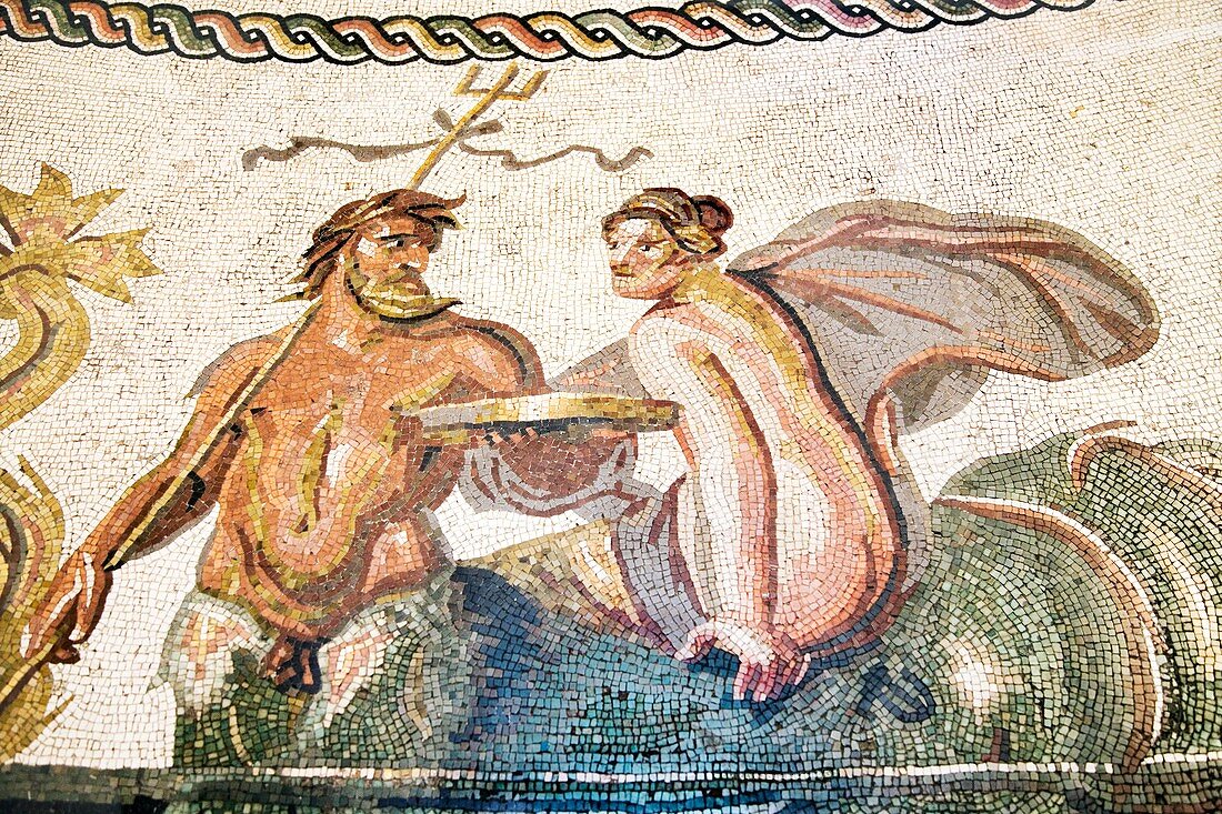 Neptune,Roman mosaic