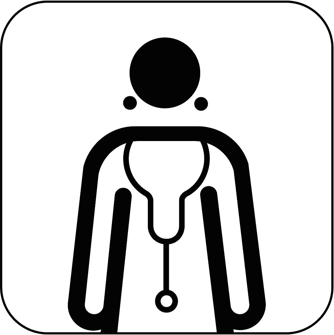 Female doctor symbol,artwork