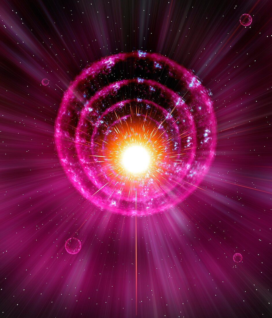 Supernova explosion,artwork