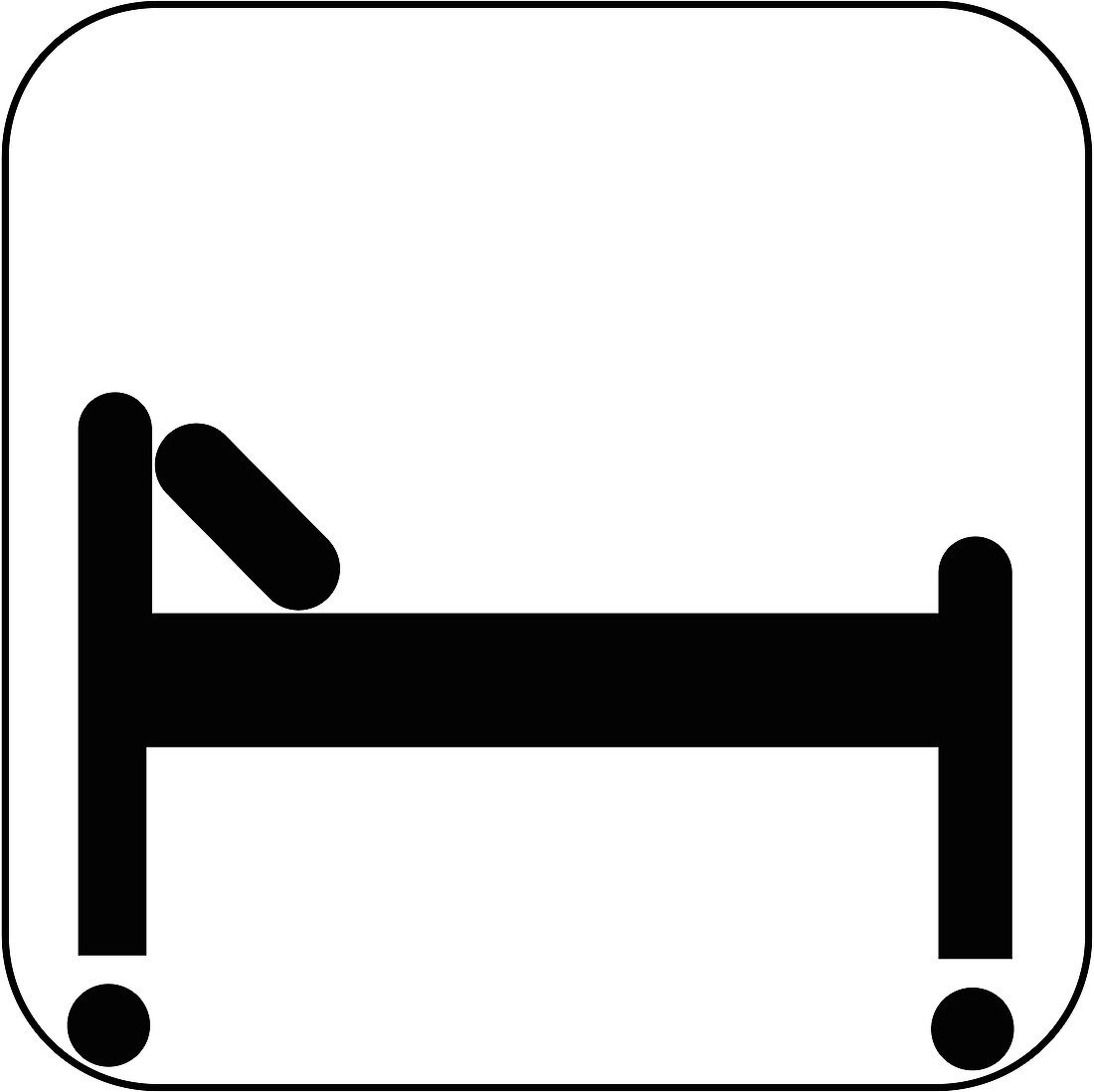 Hospital bed symbol,artwork